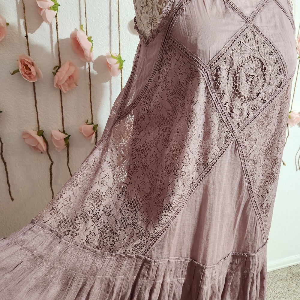Free People One Elderberry Angel lace mini dress - Picture 4 of 6